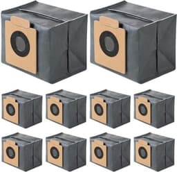 Eufy Premium 10 stuks stofzuigerzakken voor Eufy Clean X8 Pro/X10 Pro Omni robotstofzuiger, stofzak, accessoireset, reserveonderdelen, grote capaciteit — thumbnail 1