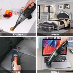 Batterij Draadloze Handstofzuiger - 120W 2200mA - Nat & Droog - Auto Thuis Huisdier Haar - Snel opladen — thumbnail 5