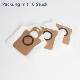 10 stuks stofzuigerzakken geschikt voor Xiaomi X10+ / X20+ & Dreame L10s Ultra, Dreame L10 Ultra, L20 Ultra, X40 Ultra stofzuigerrobot, stofzak reservezak accessoireset, 2,5 l grote capaciteit — thumbnail 3