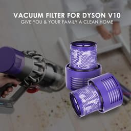 Zuigfilter V10 Dyson - wasbaar en compatibel met Dyson V10 purperrood — thumbnail 2