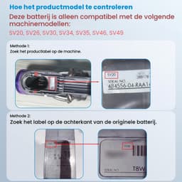 Stofzuigeraccu - 25,2 V - 3900 mAh - Click-in — thumbnail 4