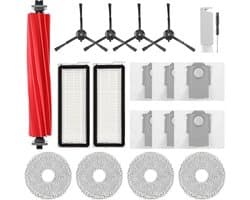 Vervangende accessoireset voor Roborock Q Revo S, Qrevo Pro en Qrevo Plus - 1 hoofdborstel, 4 zijborstels, 2 HEPA-filters, 4 reinigingsdoeken, 6 stofzakken, 1 reinigingsborstel