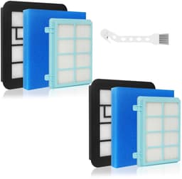 Dailygoods- Filters 2 Stuks - Compatibel met Philips PowerPro Compact - FC8010/01 - FC9330 - FC9331 - FC9332 - FC9333 - Goede compatibiliteit - Stofzuigerfilters — thumbnail 1
