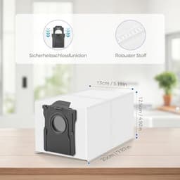 16 stofzakken (3,2L) voor Dreame L10s Ultra Gen 3/Gen 2, X50 Ultra Complete, X40 Master, Mova P50 Pro Ultra - vervangende zakken 60 dagen capaciteit, hoogwaardig 4-laags filter — thumbnail 5