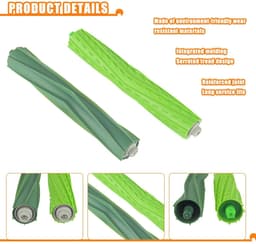 Omgoods - Set van 4 Vervangende Rubber Borstels voor Stofzuiger — thumbnail 2