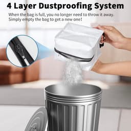 SnelShoppen - Pack van 3 Herbruikbare Stofzuigerzakken voor iRobot Roomba i & s Series, Compatibel met i3, i4, i6, i7, j7, i8, S9, Perfecte Pasvorm vo — thumbnail 3