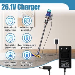 Charger 26.1 V Compatible with Dyson V8 V7 V6 Animal Absolute for SV03-11 DC58 DC59 DC60 DC61 DC62 DC72 DC74 Motorhead - ShopVlot — thumbnail 3