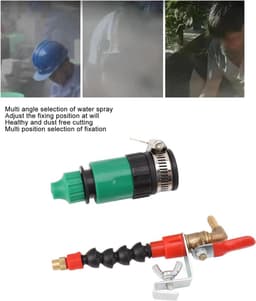 Snijmachine Stofverwijderaar - Watersproeier Systeem - Stofvrij Werken - Instelbaar Watervolume - 5m Waterslang - Zilver — thumbnail 5