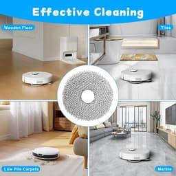 12 stuks dweilpads - reserveonderdelen voor Dreame L10 Ultra/ L10S Pro/ L10S Ultra/ L10S Pro Ultra Heat/ L20 L30 L40 L50 Ultra/ X30 X40 X50 Ultra - microvezel natte dweilpads -accessoires — thumbnail 4