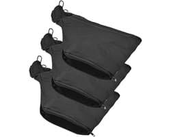 Zaagselzakken - Stofzakken - Werkplaats Schoon - Duurzaam Nylon - 3 Stuks - Zwart