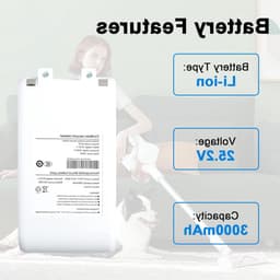 Krachtige 25.2V 3000mAh Oplaadbare Batterij voor Dreame Stofzuigers, Geschikt voor G9, G10, T10, T20, R10 en R10 Pro — thumbnail 5