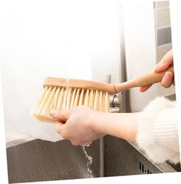 Kleine Veegborstel Stofpan - Handveger Set - Bureau Schoonmaken - Ergonomisch Handvat - 33x17cm - Grijs — thumbnail 2