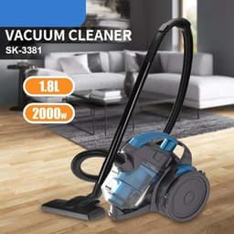 Stofzuiger met snoer - Krachtige zuiger - Huis reinigen - Zakloos cycloon systeem - 2000W motor - Blauw — thumbnail 5