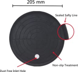 Vacuümzuignap Zware Lifter - Glaslifter Tegellifter - Materiaal Verplaatsen - Red-Line Vacuüm Indicator - 8 inch - Rood — thumbnail 2