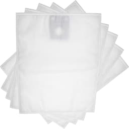 Stofzuigerzakken - Schoonmaakzakken - Stofvrij Houden - Microfleece Materiaal - 5 Stuks - Wit — thumbnail 1