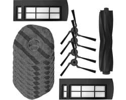 Accessoire setgeschikt voor Eufy X9 Pro: 8x Mop Pad/Dweil doek, 4x Filter, 4x Zijborstel, 1x Hoofdborstel Set