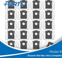 Dreame X60 Max Ultra Complete Stofzakken (20 Stuks, Plus.Parts® alternatief voor RDB8) — thumbnail 1
