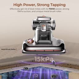 JIGOO T600 Beddenmatras Stofzuiger Grijs-EU-Dual Cup Design - 99,99% Huismijtverwijdering met Aroma-Diffused Systeem — thumbnail 5