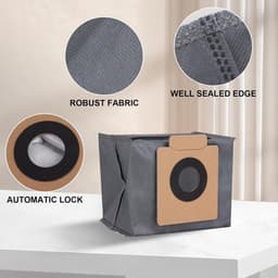 8 stuks stofzakken geschikt voor Eufy-X10 Pro Omni, X8 Pro SES robotstofzuiger, stofzak, vervanging Clean Base zak — thumbnail 4