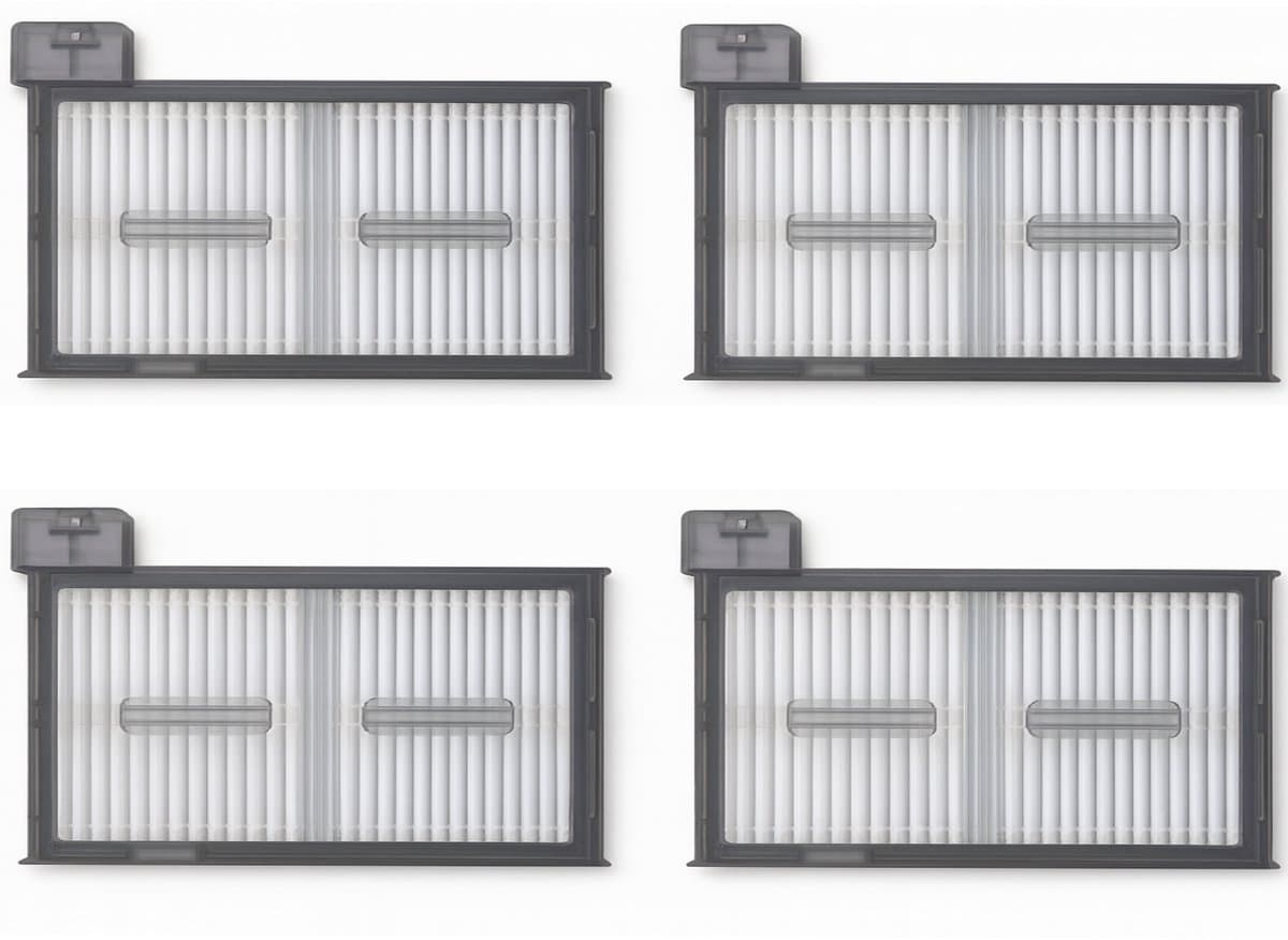 4x Geschikt voor Eufy X8 Pro / X8 Pro SES HEPA Filters - Vervangingsonderdelen voor Robotstofzuiger — afbeelding 1