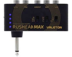 Valeton RH-100 Oplaadbare hoofdtelefoonversterker voor gitaar met drive, effecten en USB-oplaadfunctie