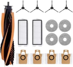 15 Pack Vervangende Onderdelen set - geschikt voor JONR P20 Pro Stofzuiger - met Hoofdroller Borstel - filter - Stofzakken - Zijborstels - Mop Doeken — thumbnail 1