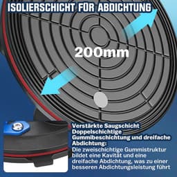 Set van 2 Zuiglifters voor Glas en Tegels - Draagkracht tot 360 kg - Metalen Handgreep — thumbnail 2