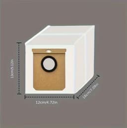 10 stuks Vacuümzakken Vervangingsset voor Eufy L60, L60 SES, L50, Auto-legestation, Conga Home 1000/8090 Ultra en Haier H9 Plus Stofzuigeronderdelen. Tip: Controleer uw model voordat u koopt — thumbnail 4