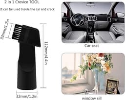 Schoonmaakaccessoireset voor huishoudelijk gebruik, 5-delig, Geschikt voor Philips stofzuigers, borstelset, flexibele kierenreiniging — thumbnail 3