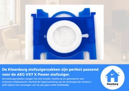 Kleanburg® - Geschikt voor AEG VX7 X Power - Stofzuigerzakken - 30 stuks — thumbnail 3