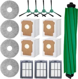 JGS Premium Vervangingsset geschikt voor iRobot Roomba Plus 405/505 Combo, 16-delig, met rubberen borstel, mopdoeken, stofzakken, filters en zijborstels — thumbnail 1
