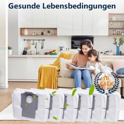 12x Stofzuigerzakken - Geschikt voor Roborock Q5+ en Q5 Pro+, Q7+ en Q7 Max+, S7 MaxV Ultra, S7 Pro Ultra, Q8+ Max, S8+ en S8 Pro Ultra stofzakken - Robotstofzuiger Accessoires — thumbnail 3