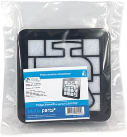 Multaparts® uitwasbaar motorfilter voor Philips | Afm. 15,5 x 15,5 x 2,4 cm | O.a. geschikt voor Philips PowerPro Compact, PowerPro City, PowerPro Active, 3000 serie, 5000 serie | Voor stofzakloze stofzuigers | Vervanger voor FC8010/02 — thumbnail 3
