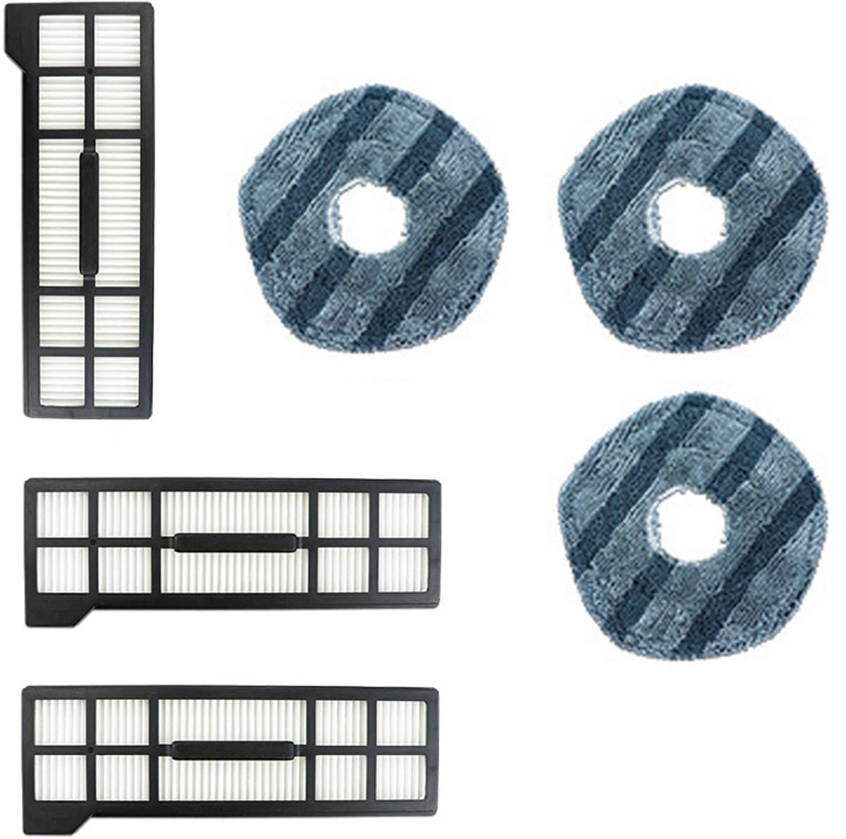 Geschikt voor Eufy X10 PRO en Omni stofzuigers met filter en dweilkit - 3 filter + 3 dweilkit — afbeelding 1