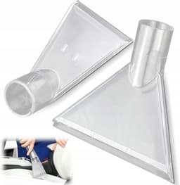2 x Stofzuiger transparant mondstuk - mondstuk binnendiameter 38 mm - buitendiameter 45-46 mm - voor het reinigen van banken, autotapijten, zitkussens — thumbnail 1