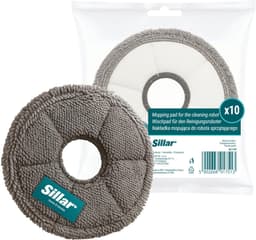 Sillar, set 10 dweilpads, microvezeldoek, geschikt voor Xiaomi S10 S20 X10 X20 L10 L20 X30 X40 X50, vervanging RMP7 / RMP8, herbruikbaar, diameter 13.5cm — thumbnail 5