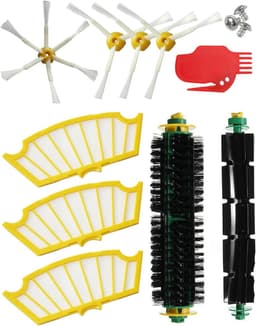 Reserveonderdelenset Geschikt voor Roomba 500-serie - compatibel met Roomba 510 530 535 545 550 555 560 570 575 580 585 595... (alle modellen) - rolpakket, filter, zijborstels — thumbnail 1