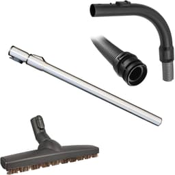 Multaparts® hulpstukken set geschikt voor Miele Blizzard CX1 / S2 series: parket zuigmond, complete stofzuigerslang, telescoop zuigbuis | Vervang alle hulpstukken in 1 keer | Hoge kwaliteit alternatieve onderdelen voor een set-prijs — thumbnail 1
