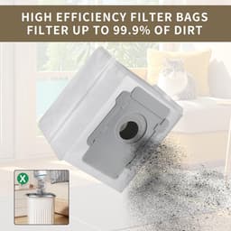 Geschikt voor 10 stofzuigerzakken voor IRobot Roomba i7/i7+/i3/i3+/i4/i4+/i6/i6+/i8/i8+/S9/S9+/j7/j7+/E5/E6/E7 Vervangende zak voor IRobot Roomba i7 Accessoireset (B-10 stuks) — thumbnail 2