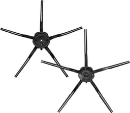 Vervangende siliconen zijborstels - Geschikt voor Roborock T7S / T7S PLUS / G20 / G10 / G10S / G10S PRO / G10S PURE / S7 / S7MAXV ULTRA / T8 / Q7+ / Q7 MAX+ en S8 - Robotstofzuigers - set van 6 stuks - zwart — thumbnail 5
