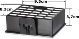 2x Dparts hepa filter geschikt voor Bosch en Siemens - stofzuiger hygiënefilter voor Logo HEPA - GL-30 GL30 - GL-40 GL40 - Z4.0 series - allergiefilter stofzuigerfilter - 00578731 - 578731 - VZ153HFB - BBZ153HF — thumbnail 2