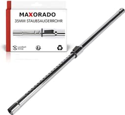 Maxorado 35 mm Set 3-delig - buis + combimondstuk + stofborstel voor uw stofzuiger - Universeel - geschikt voor Alaska, AEG, Electrolux, Bosch, Siemens, Dirt Devil, Privileg, NILCO, Kärcher, Quigg — thumbnail 2