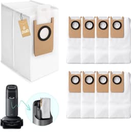 RongZy Pack of 8 Replacement Vacuum Cleaner Bags Compatible with Eufy Omni S1 Pro Vacuum Cleaner Accessories 2.5 L - ShopVlot — thumbnail 1
