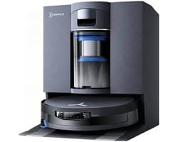 Ecovacs Deebot X12 OmniCyclone Robotstofzuiger - FocusJet 46.000 Pa Vlekbehandeling - Herbruikbare Stofbak - PowerBoost Snelladen - 22.000 Pa Zuigkracht - OZMO Roller 3.0 - ZeroTangle 4.0 - AIVI 3D 4.0 - 75°C Heet Water - 1.000 m²