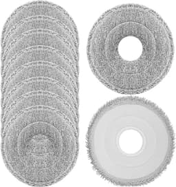 10 stuks microvezel reinigingsdoeken voor Dreame L10s Ultra Gen 2/Gen 3, L10s Pro Ultra Heat, L20 Ultra, X40, X50 Ultra, Mova E30 Ultra, P50 Pro Ultra en Xiaomi X10+/X20+ stofzuigerrobots, vervangende mop pads, wasbaar en herbruikbaar — thumbnail 1