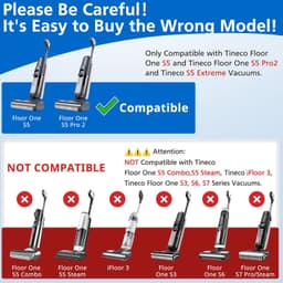 Borstelrol en HEPA-filter - 2+2 - voor Tineco Floor One S5/S5 Pro — thumbnail 5