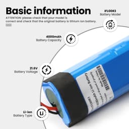 Stofzuigeraccu - 4000 mAh - 21,6 V - voor iFloor 3 en Floor ONE S3 — thumbnail 4