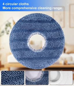 20-delige accessoireset geschikt voor Eufy Omni C20, reserveonderdelenset voor eufy Omni C20, 1 hoofdborstel, 4 filters, 4 zijborstels, 4 doeken, 6 stofzakken, 1 kleine reinigingsborstel — thumbnail 3