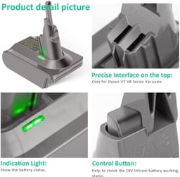 Accu-adapter voor Dyson V7 en V8, Vervangingsoplossing voor Bosch Batterijen — thumbnail 5
