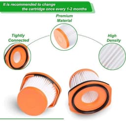 4-delige Filter Vervanging (XFFWV360) - Geschikt voor Shark Wandvac WS620-WS642 — thumbnail 2